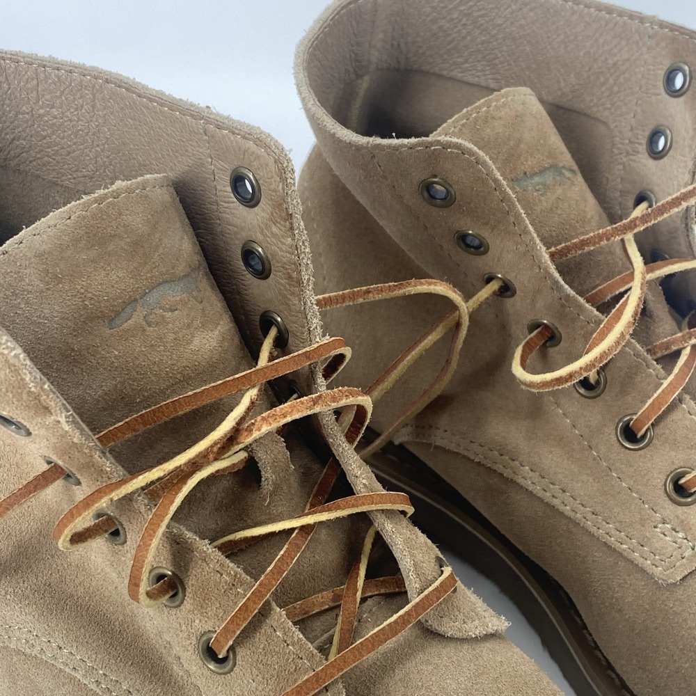 Golden Fox Footwear  Boondocker Service Boot Rough Out Leather Beige Size 9.5 - Picture 2 of 8